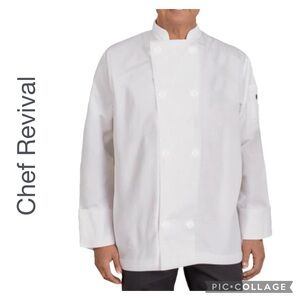 CHEF REVIVAL UNISEX WHITE CHEF COAT